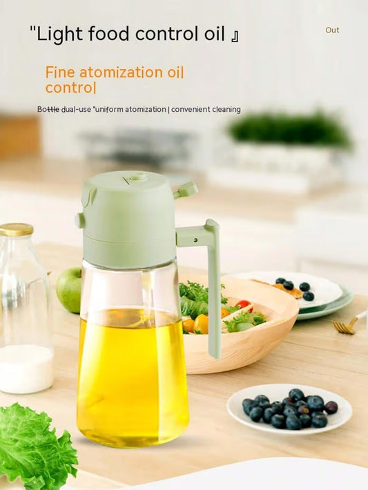 2-in-1 Oil Dispenser Spray Bottle | Premium Kitchen Oil Sprayer