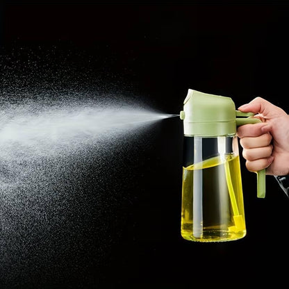 2-in-1 Oil Dispenser Spray Bottle | Premium Kitchen Oil Sprayer