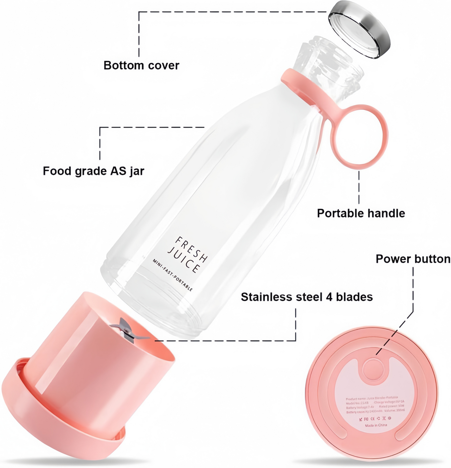 Mini portable juicer