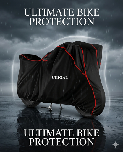 Waterproof Bike Cover for Motorcycle | Dustproof UV Protection Scooter Cover | All Weather Outdoor Motorcycle Cover | Rain & Sun Protection Cover