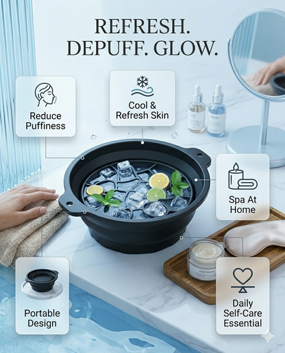 Silicone Ice Face Roller Mold | Ice Facial Tool for Skin Tightening | DIY Ice Cube Face Massager | Reusable Facial Ice Mold for Glowing Skin