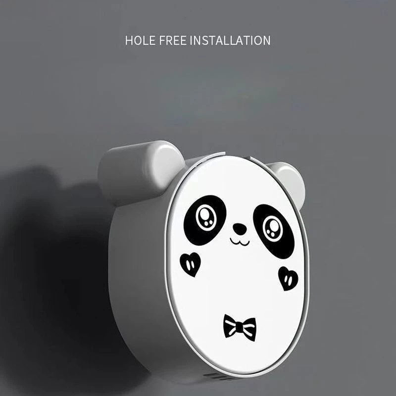 Teady Soap Box — Panda Wall-Mounted Soap Dish | Hole-Free Installation | Bathroom Organizer