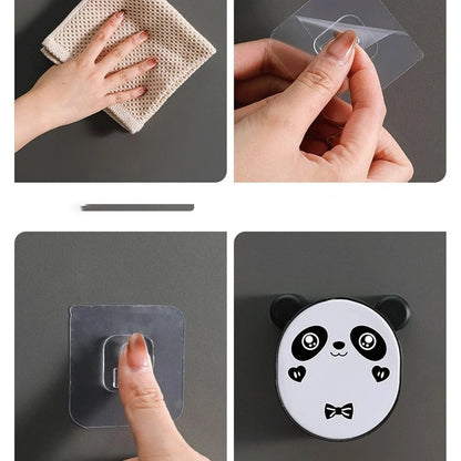 Teady Soap Box — Panda Wall-Mounted Soap Dish | Hole-Free Installation | Bathroom Organizer