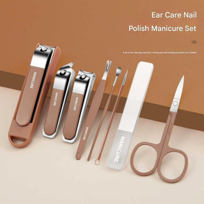 Professional Manicure & Pedicure Kit | Stainless Steel Nail Clipper Set | Portable Nail Grooming Kit with Travel Case | Nail Care Tools for Men & Women